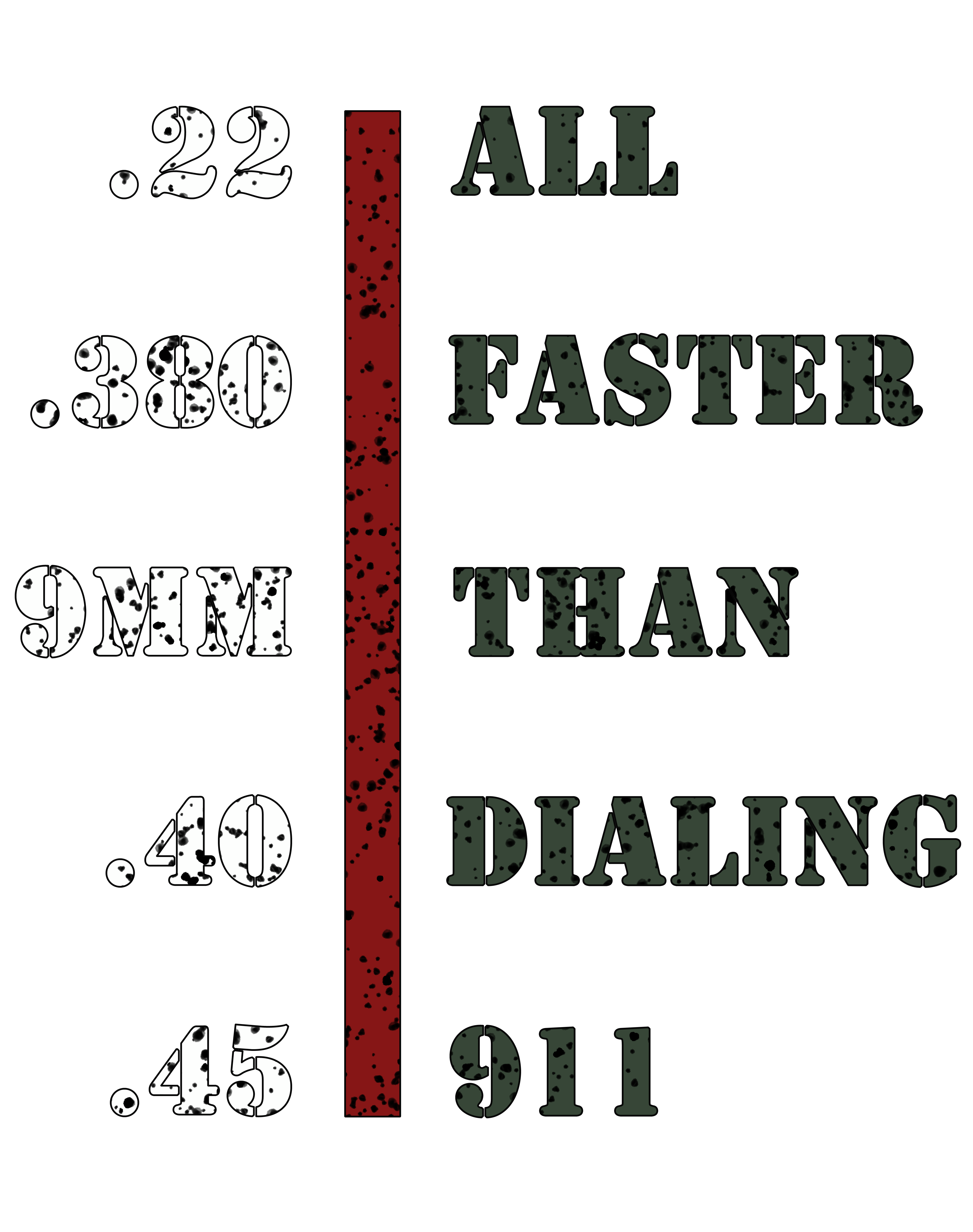 All Faster Than Dialing 911 T-shirt
